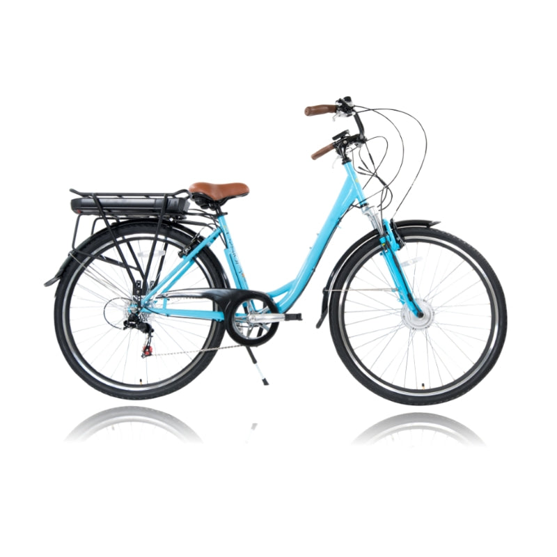 Cyclotricity Jade Step-Through Electric Bike Side Profile Blue