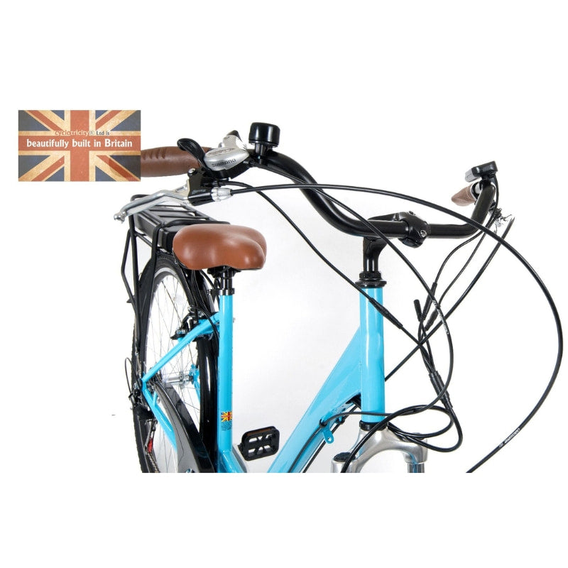 Cyclotricity Jade Step-Through Electric Bike Handlebars Blue