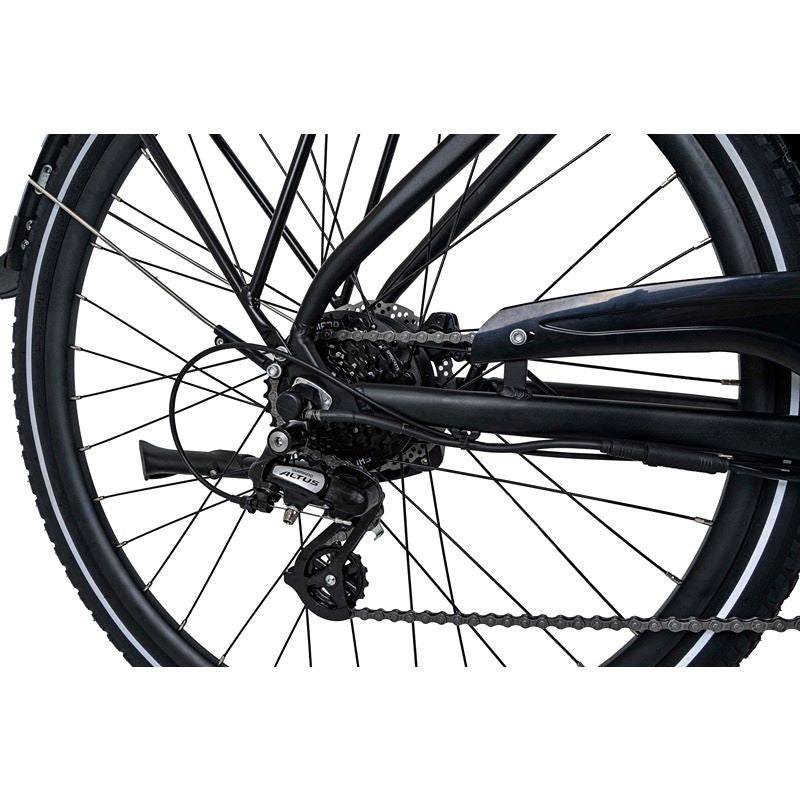 Dawes Spire 1.0 Low Step Electric Hybrid Bike Rear Cassette