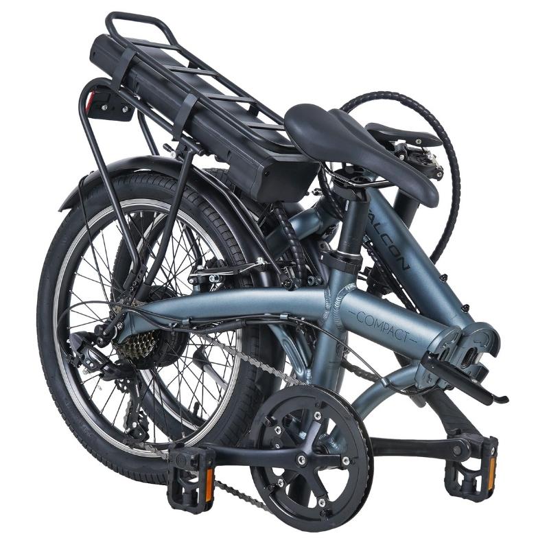 Falcon Compact Folding Electric Bike Folded