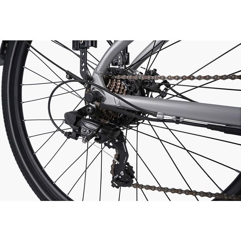 Falcon Horizon Low Step Electric Hybrid Bike Rear Cassette