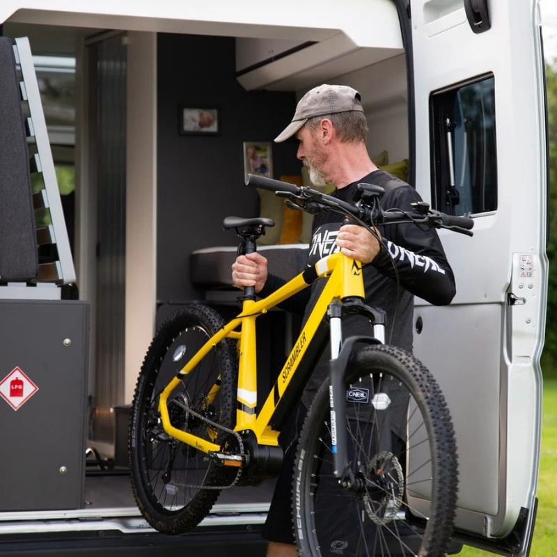 Mark2 Scrambler CL Hardtail Electric Mountain Bike In Van