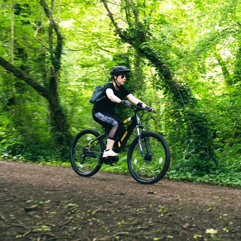 Mark2 Scrambler CL Hardtail Electric Mountain Bike Ridden In Woodland