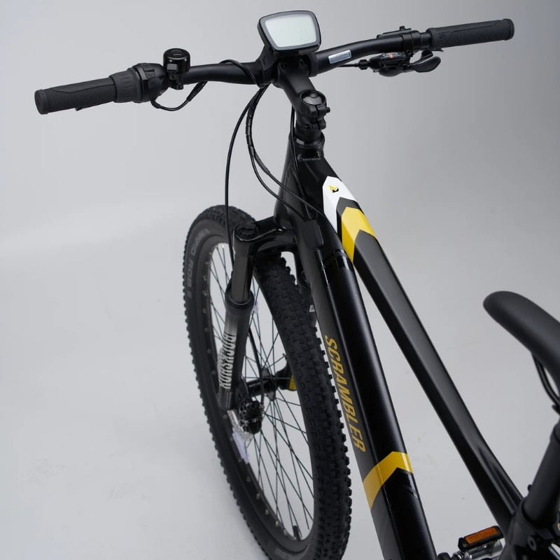 Mark2 Scrambler CL Hardtail Electric Mountain Bike Rider View