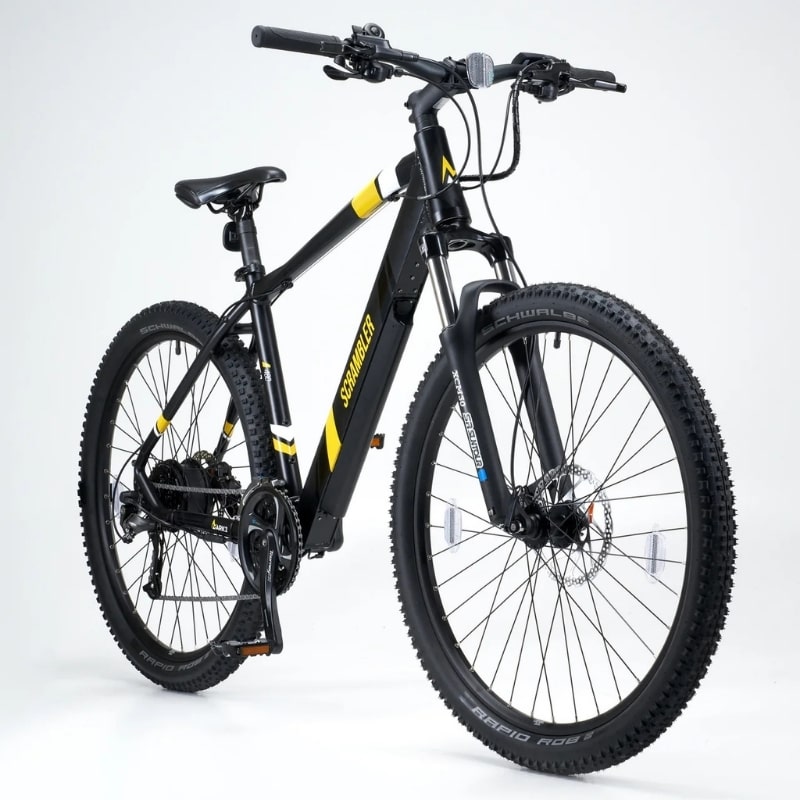 Mark2 Scrambler Hardtail Electric Mountain Bike Front Profile