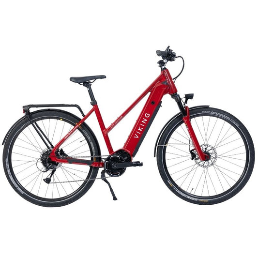 Viking City Trekking Comfort Step Through Hybrid Electric Bike Side Profile