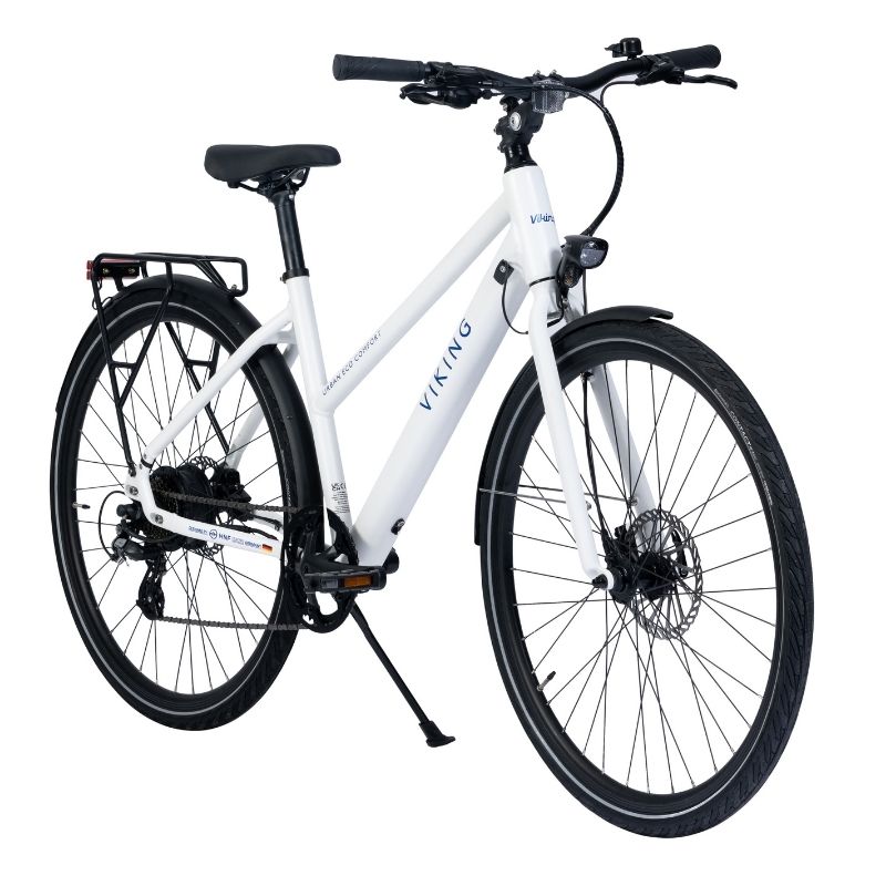 Viking Urban Eco Comfort Step Through Hybrid Electric Bike Front Aspect