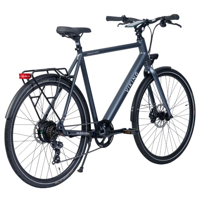 Viking Urban Eco Sport Hybrid Electric Bike Rear Angle